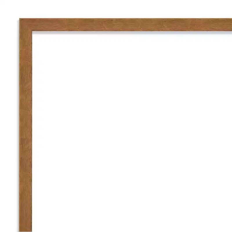 39-inch x 28-inch Narrow Gold Wood Wall Mirror (No Bevel)