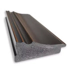 43" x 32" Non-Beveled Trio Oil Rubbed Bronze Bathroom Wall Mirror : Rectangle, Polystyrene Frame, Wall Mounted