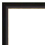 43" x 32" Non-Beveled Trio Oil Rubbed Bronze Bathroom Wall Mirror : Rectangle, Polystyrene Frame, Wall Mounted