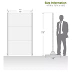 Çapraz Desenli Siyah Galvanizli Çelik Bölücü | 183Y x 120G x 4D cm
