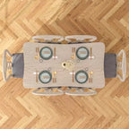 Rustikale Holzstühle für Esszimmer, Gummibaumholz Küchenstühle mit gepolstertem Sitz & elegantem hohlem Rückenlehne, Grau