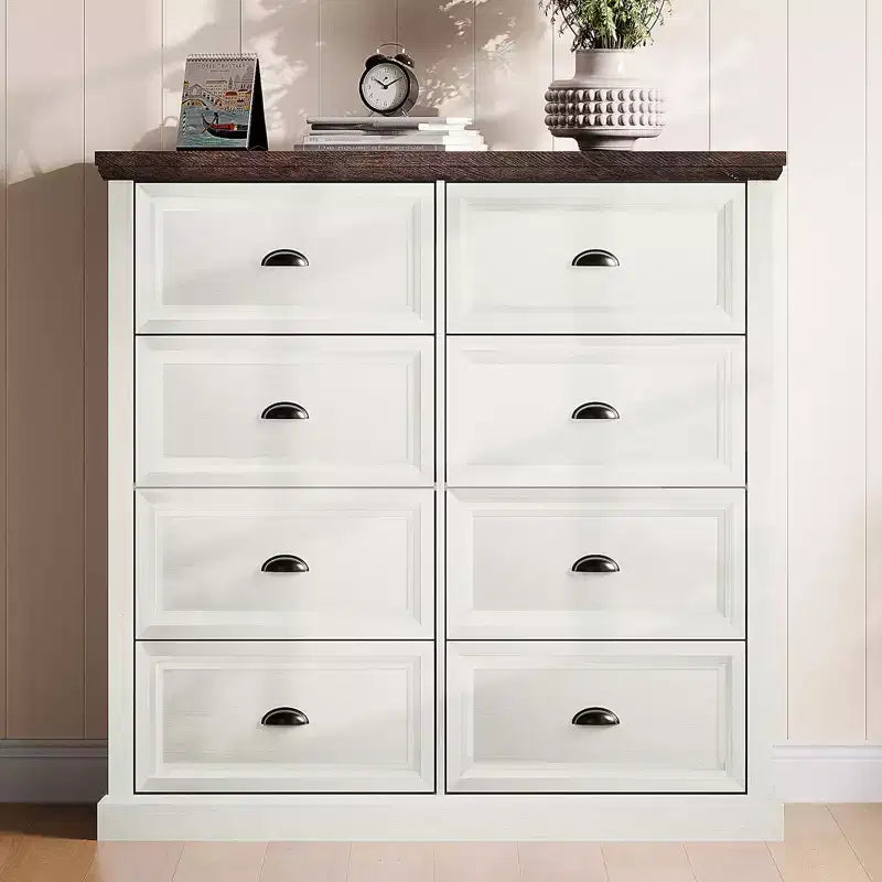 Farmhouse Drawer Dresser with Storage Drawers