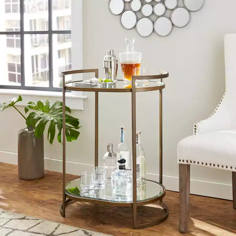 Small Space Bar Table - Gold