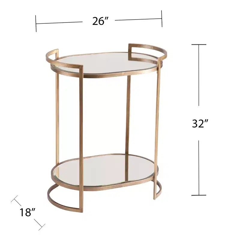 Small Space Bar Table - Gold