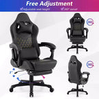 Gaming Chair with Footrest Ergonomic Video Game Computer Chair with Headrest