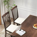 Houten eetkamerstoelen, boerenhuis gestoffeerde keukenstoelen met rubberwood frame