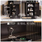 47 cm hoek make-up kaptafel met spiegel en licht, houten kaptafel met glazen blad en oplaadstation, make-up kaptafel voor slaapkamer