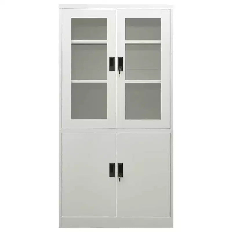 Filing Cabinet Storage Cabinet Locker with Doors and Shelves Steel - Anthracite