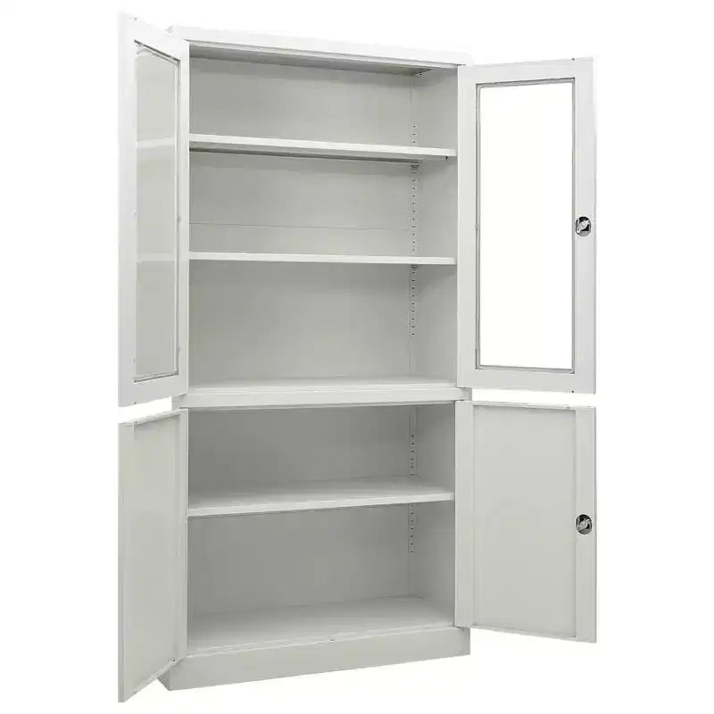 Filing Cabinet Storage Cabinet Locker with Doors and Shelves Steel - Anthracite