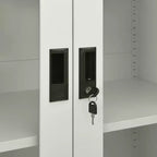Filing Cabinet Storage Cabinet Locker with Doors and Shelves Steel - Anthracite
