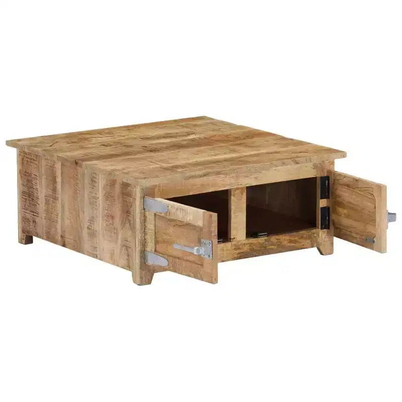 Coffee Table Natural Mango Wood Solid Mango Wood Compact