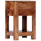 Table de chevet 11,8x11,8x19,6 en bois massif d'acacia