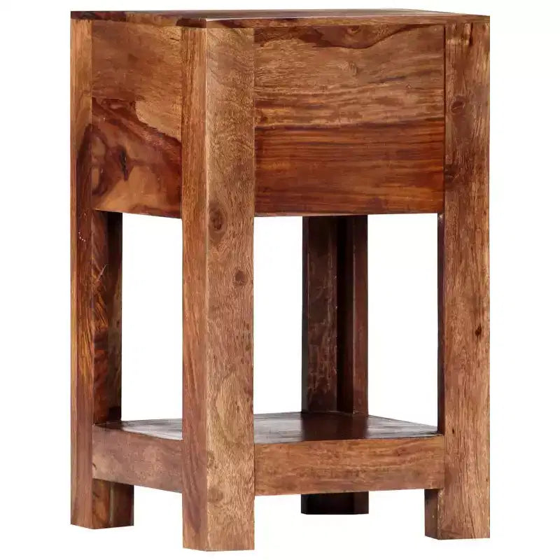 Nachttisch 11,8x11,8x19,6 aus massivem Akazienholz  