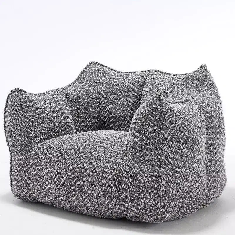 47 Inch Oversized Bean Bag Chair,High-Resilience Foam Square Lounger with Handle & Armrests,Chenille Floor Sofa for Living Room