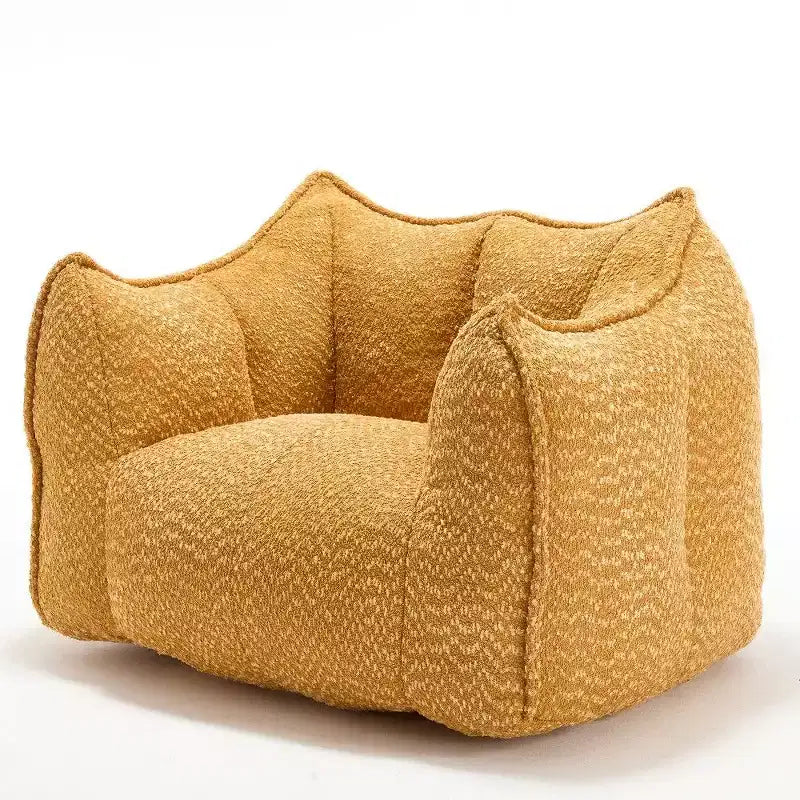 47 Inch Oversized Bean Bag Chair,High-Resilience Foam Square Lounger with Handle & Armrests,Chenille Floor Sofa for Living Room