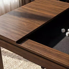 Walnut Multi-Functional Dining Game Table Convertible Table Dining, Office & Board Game Station