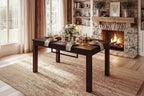 Walnut Multi-Functional Dining Game Table Convertible Table Dining, Office & Board Game Station