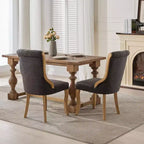 Mid-Century Samt Stühle ohne Armlehnen mit geschwungenem Holzbesatz & skulptierten Beinen, Gepolsterte Akzentstühle für Esszimmer, Wohnzimmer, Schlafzimmer