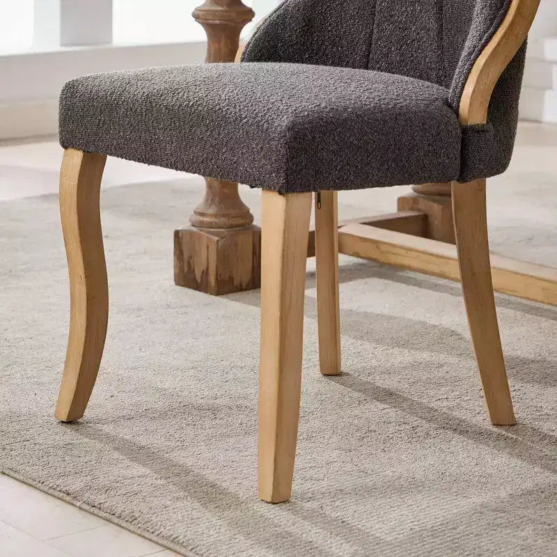 Mid-Century Samt Stühle ohne Armlehnen mit geschwungenem Holzbesatz & skulptierten Beinen, Gepolsterte Akzentstühle für Esszimmer, Wohnzimmer, Schlafzimmer