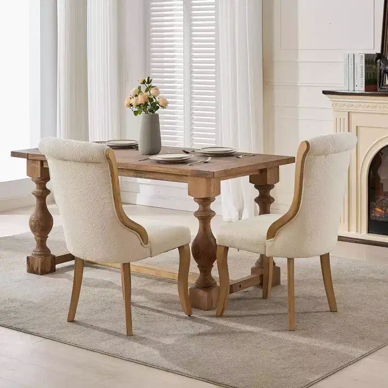 Mid-Century Samt Stühle ohne Armlehnen mit geschwungenem Holzbesatz & skulptierten Beinen, Gepolsterte Akzentstühle für Esszimmer, Wohnzimmer, Schlafzimmer