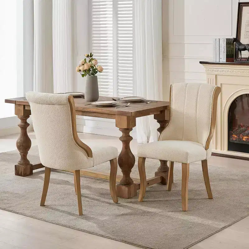 Mid-Century Samt Stühle ohne Armlehnen mit geschwungenem Holzbesatz & skulptierten Beinen, Gepolsterte Akzentstühle für Esszimmer, Wohnzimmer, Schlafzimmer