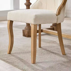 Mid-Century Samt Stühle ohne Armlehnen mit geschwungenem Holzbesatz & skulptierten Beinen, Gepolsterte Akzentstühle für Esszimmer, Wohnzimmer, Schlafzimmer