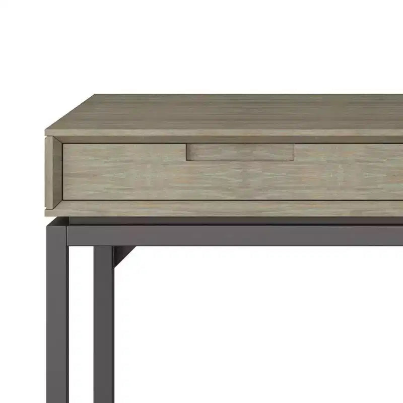 Devlin Mid-Century Solid Wood Writing Desk with Drawers