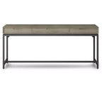Devlin Mid-Century Solid Wood Writing Desk with Drawers