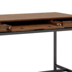 Devlin Mid-Century Solid Wood Writing Desk with Drawers