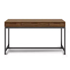 Devlin Mid-Century Solid Wood Writing Desk with Drawers