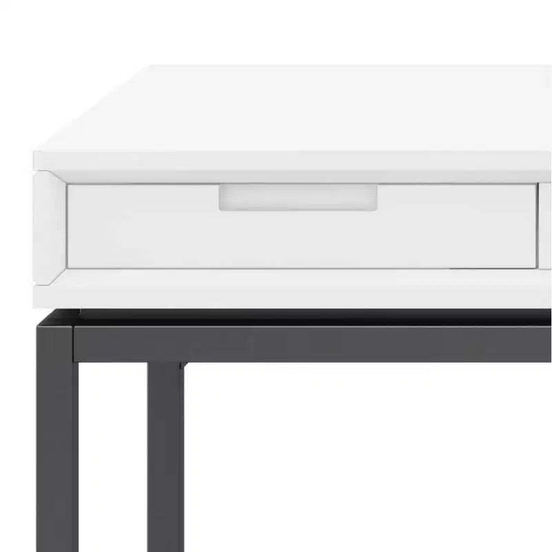 Devlin Mid-Century Solid Wood Writing Desk with Drawers