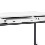 Devlin Mid-Century Solid Wood Writing Desk with Drawers
