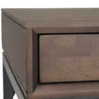 Devlin Mid-Century Solid Wood Writing Desk with Drawers