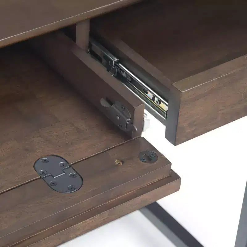 Devlin Mid-Century Schreibtisch aus Massivholz mit Schubladen  