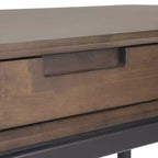 Devlin Mid-Century Solid Wood Writing Desk with Drawers