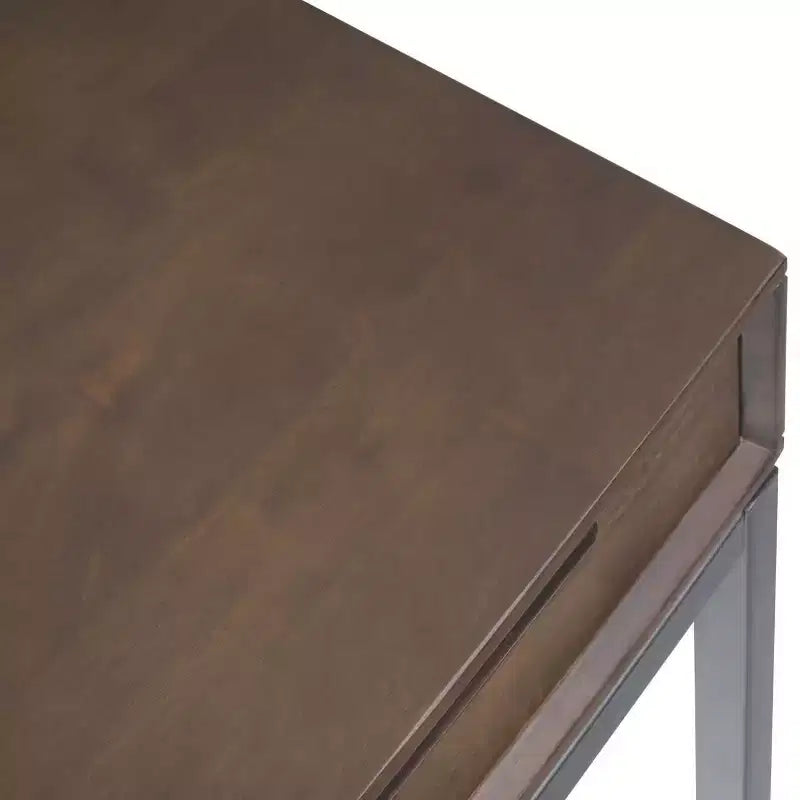 Devlin Mid-Century Solid Wood Writing Desk with Drawers