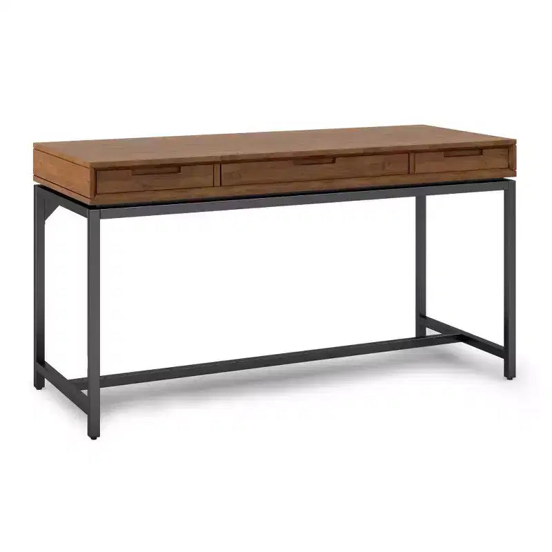 Devlin Mid-Century Schreibtisch aus Massivholz mit Schubladen  