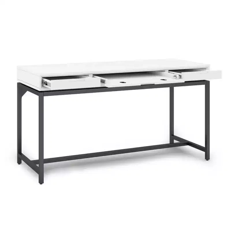 Devlin Mid-Century Schreibtisch aus Massivholz mit Schubladen  